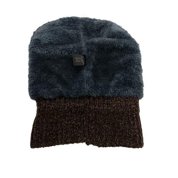 Apple Star Beanie Size Large Brown Color Fuzzy Lining - Picture 4 of 5